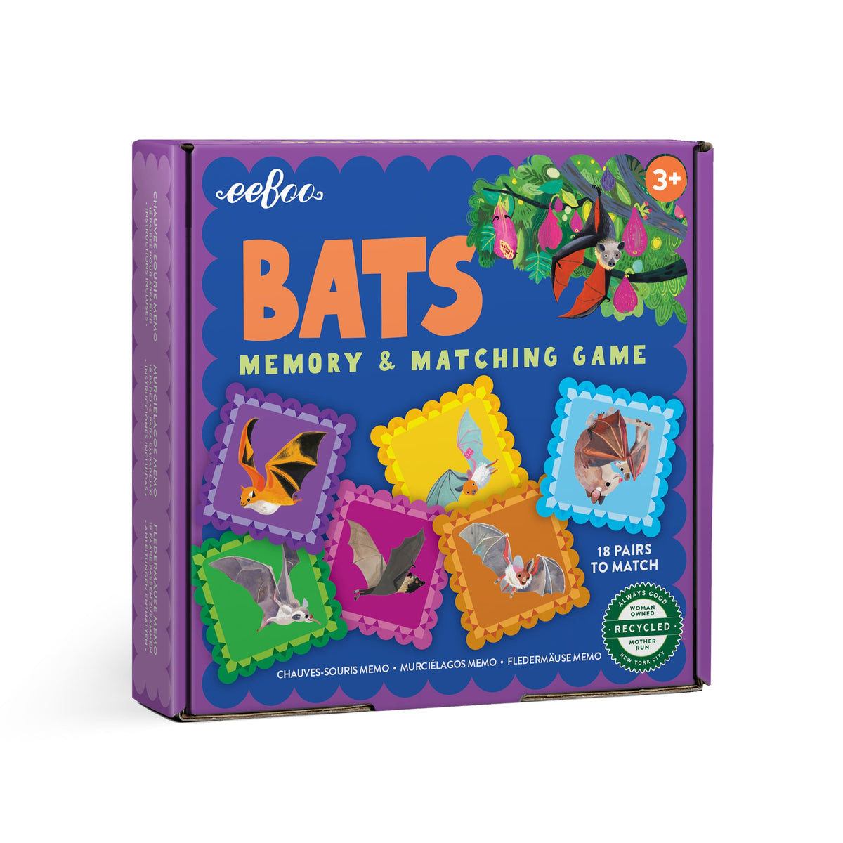 Bats, Little Square Matching Game Cover