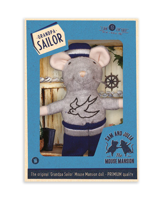 Tomfoolery Toys | Grandpa Sailor Little Mouse Doll