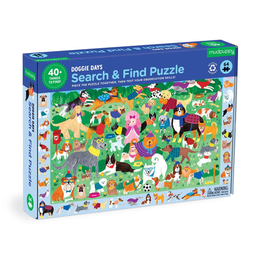Tomfoolery Toys | Doggie Days Search & Find Puzzle