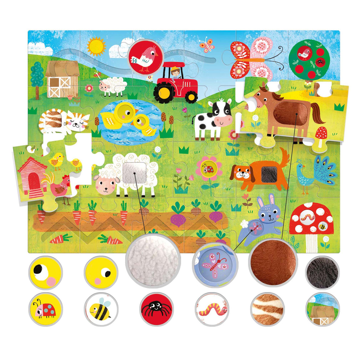Tactile Farm Montessori Puzzle Cover