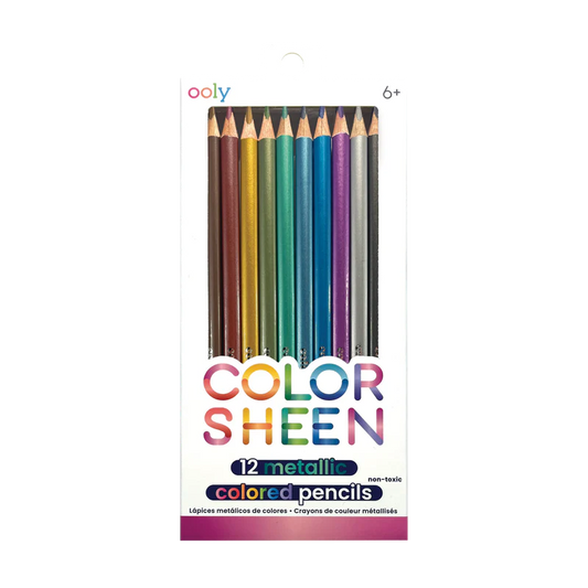 Tomfoolery Toys | Color Sheen Metallic Colored Pencils