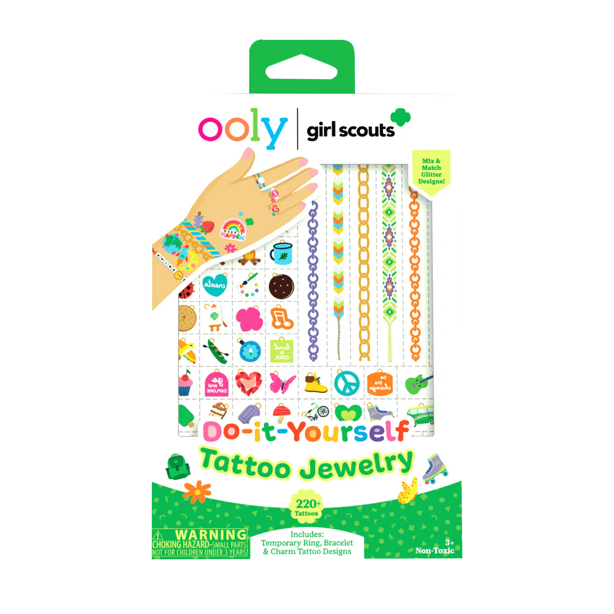 Tomfoolery Toys | Girl Scouts DIY Tattoo Jewelry