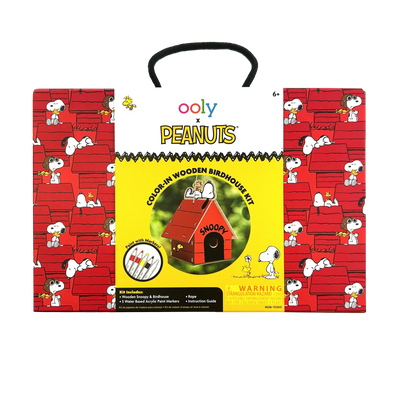 OOLY x Peanuts Color-in Wooden Birdhouse Kit Preview #1