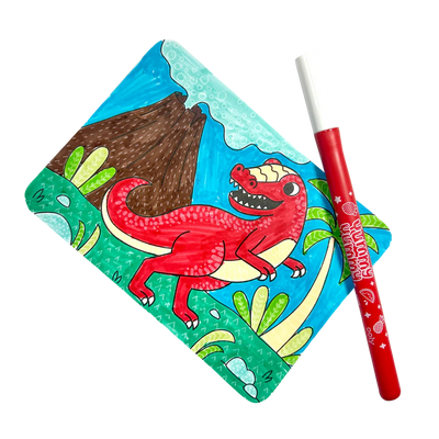 Dino Tales Undercover Art Hidden Patterns Preview #2