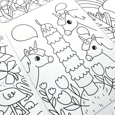 Unicorn Friends Undercover Art Hidden Patterns Preview #4