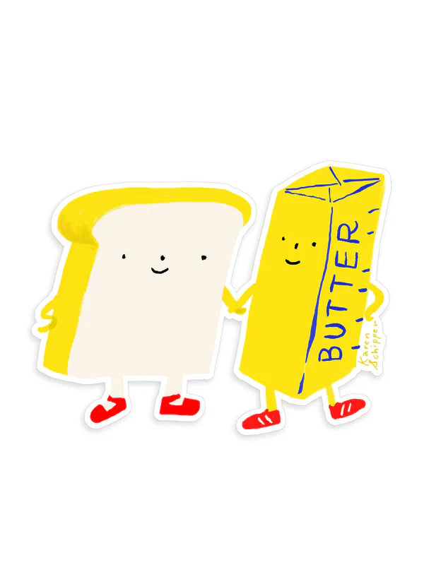 Tomfoolery Toys | Bread and Butter Vinyl Sticker