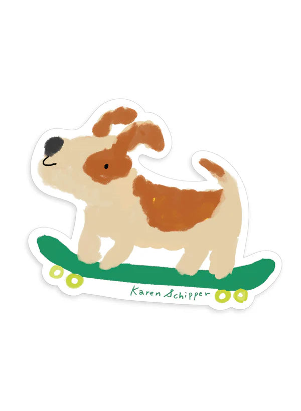 Tomfoolery Toys | Skateboard Dog Vinyl Sticker