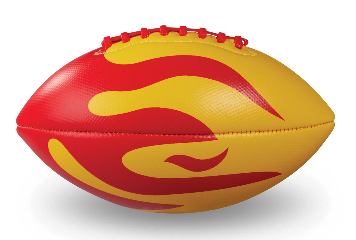 Red Flame Soft Football Cover