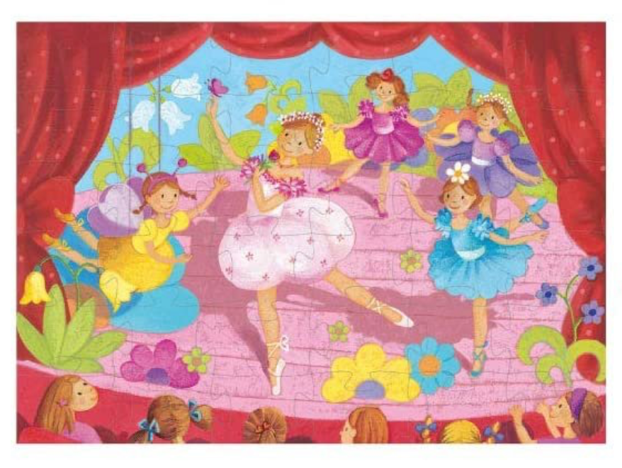 Ballerina Silhouette Puzzle Cover
