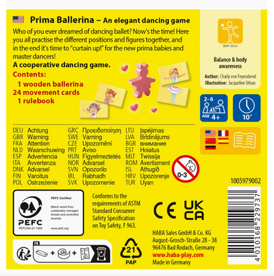 Prima Ballerina Mini Board Game Preview #2