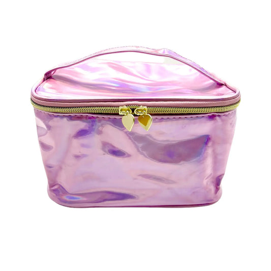 Tomfoolery Toys | Holographic Pink Cosmetic Bag
