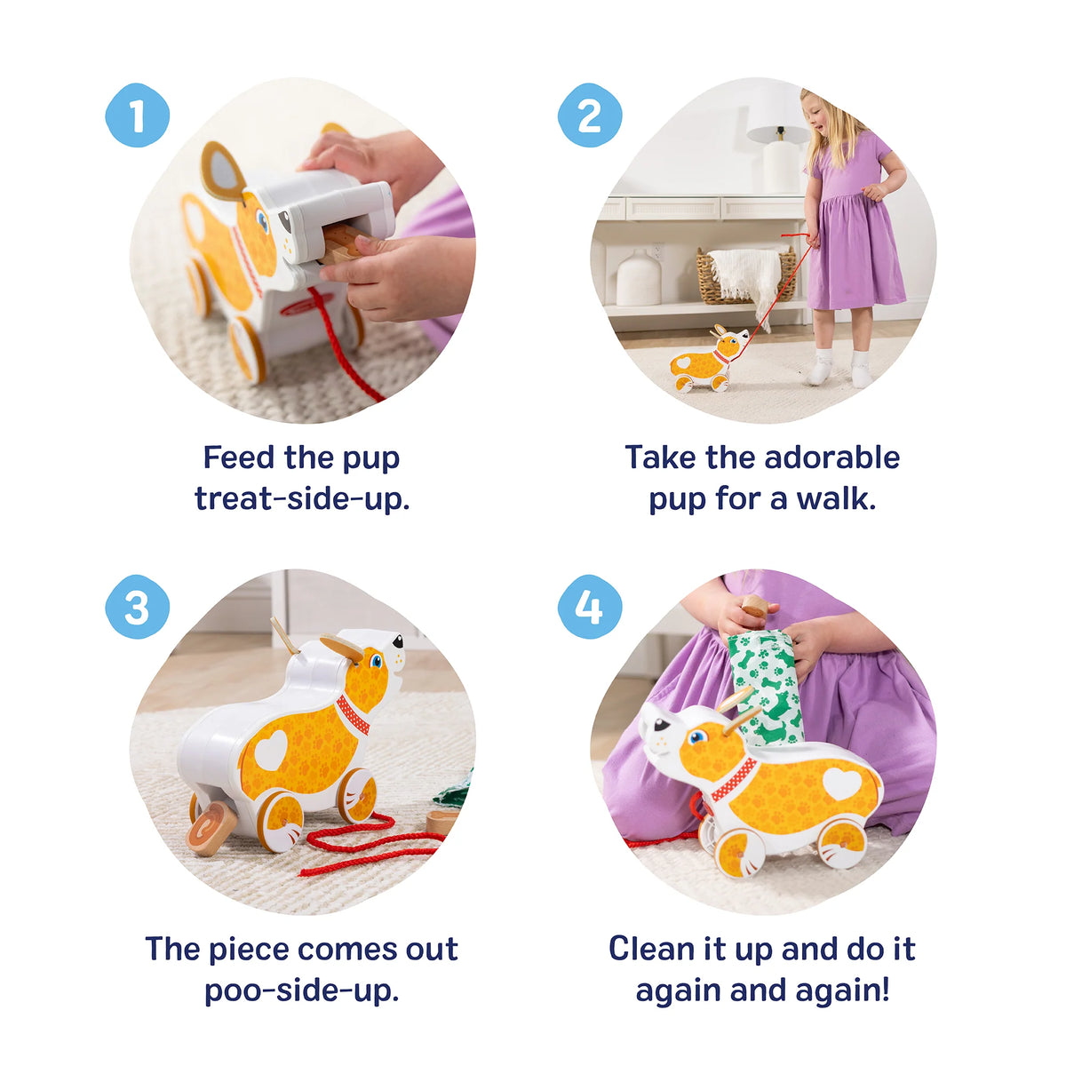 Feed, Walk & Poo Pup Play Set Cover