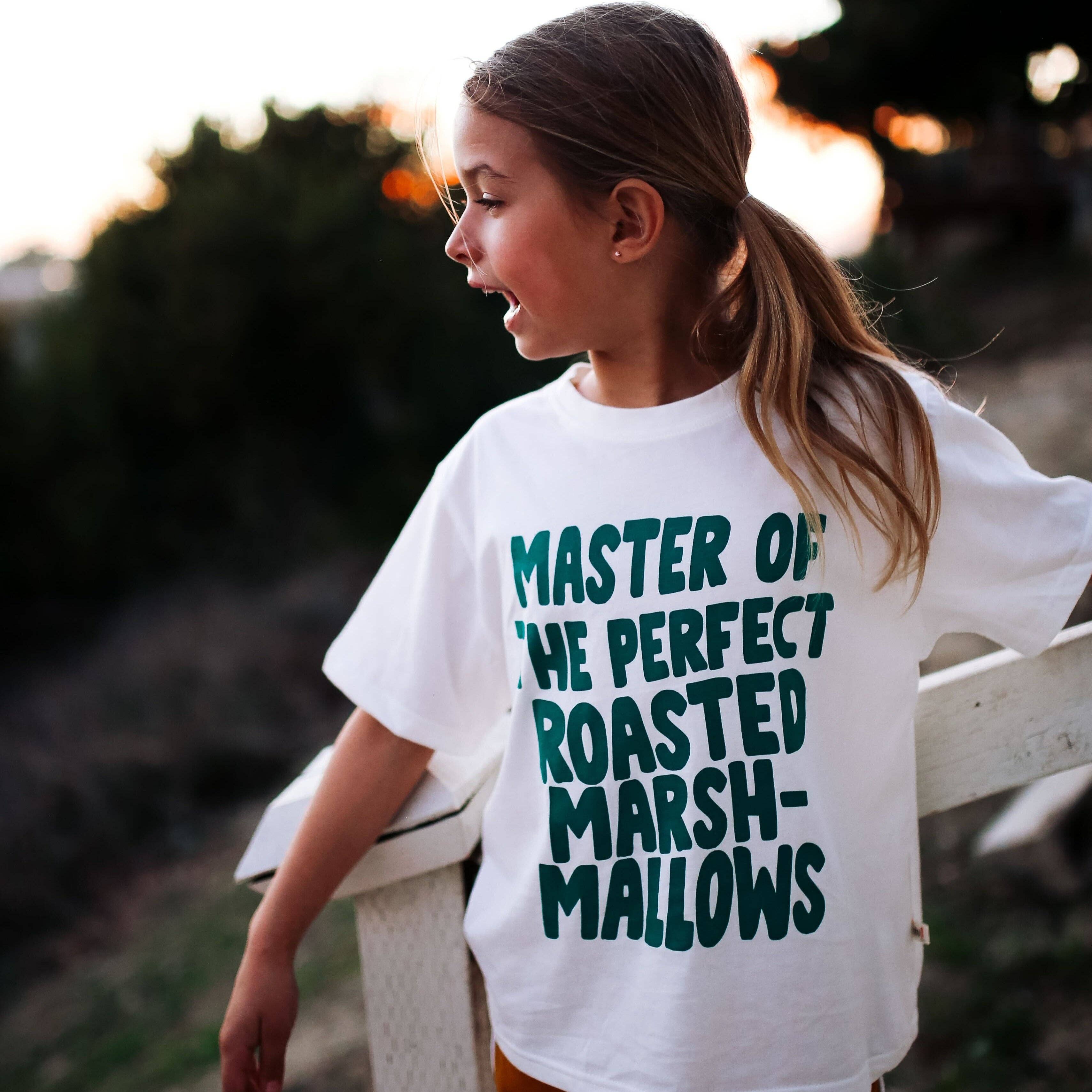 Tomfoolery Toys | MARSHMALLOW MASTER | IN GREEN | Kids Tee
