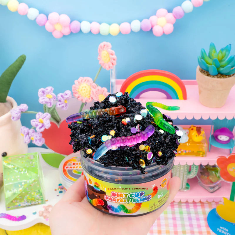 Dirt Cup Parfait Crunchy Slime Cover