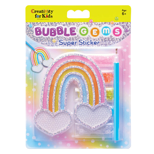 Tomfoolery Toys | Bubble Gems Super Sticker Rainbow