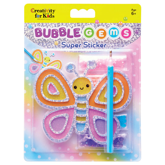 Tomfoolery Toys | Bubble Gems Super Sticker Butterfly