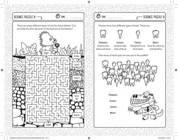 Science Puzzles for Clever Kids Cover