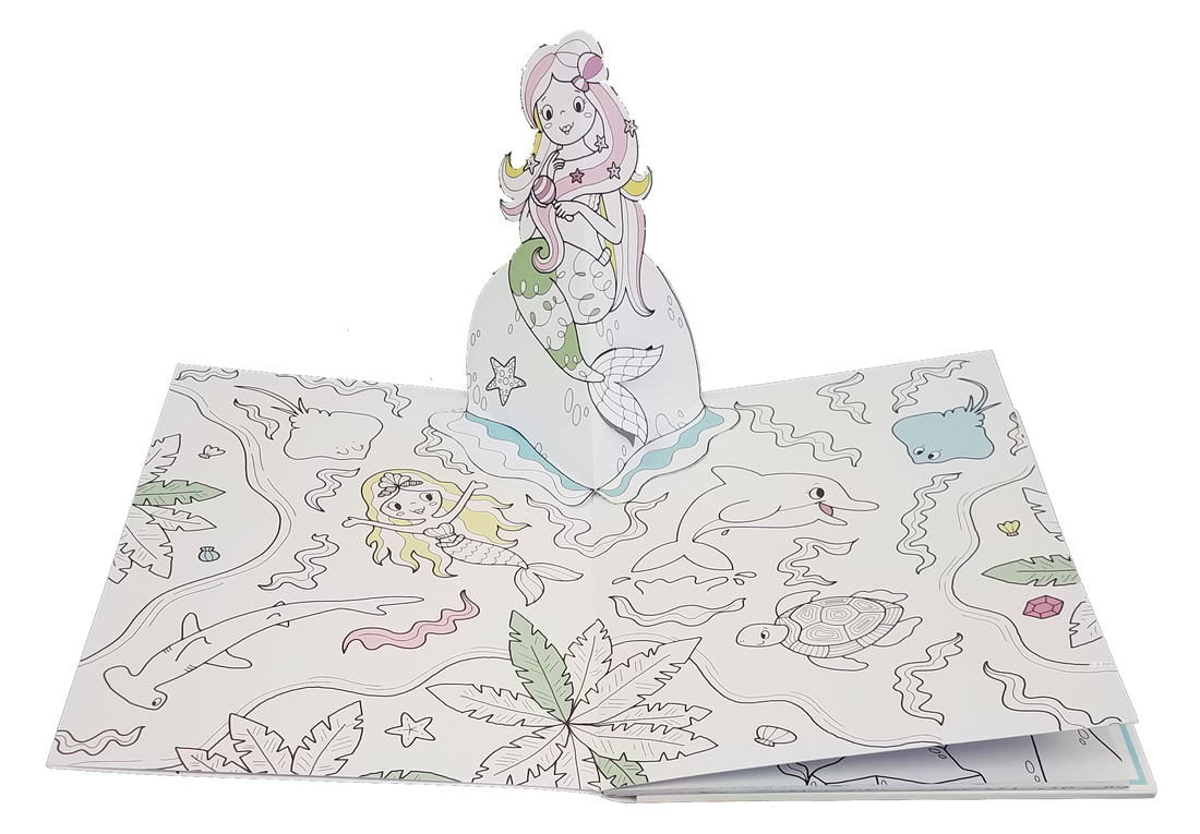 Mermaids Color & Pop-Up Cover