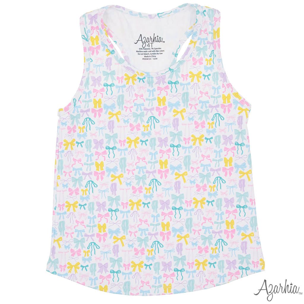 Tomfoolery Toys | Pastel Bows Printed Tank