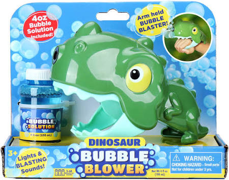 Tomfoolery Toys | Hand-held Dino Bubble Blower