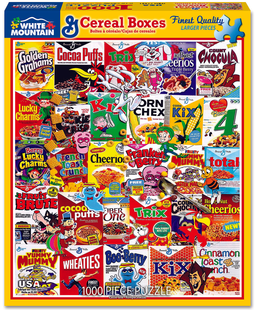 Cereal Boxes Puzzle Cover