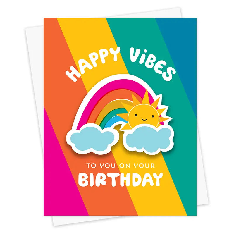 Sunny Rainbow Birthday Card Cover