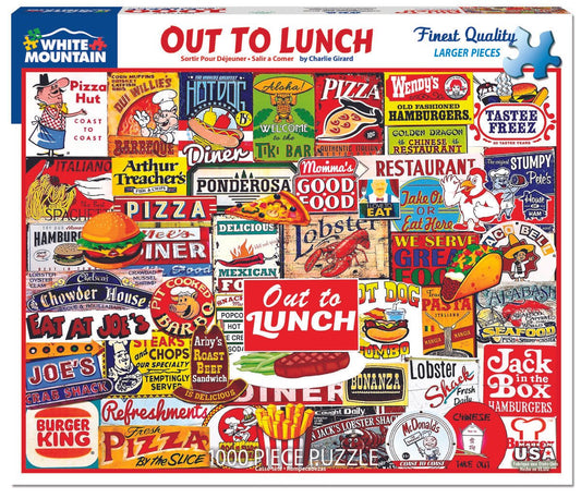 Tomfoolery Toys | Out to Lunch 1000pc Puzzle