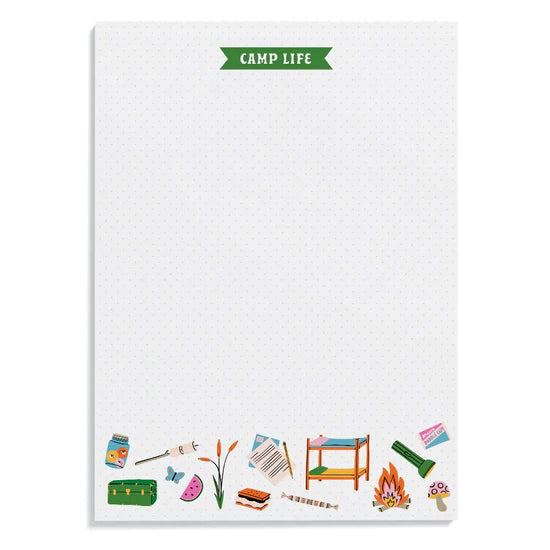 Camp Life Notepad Cover