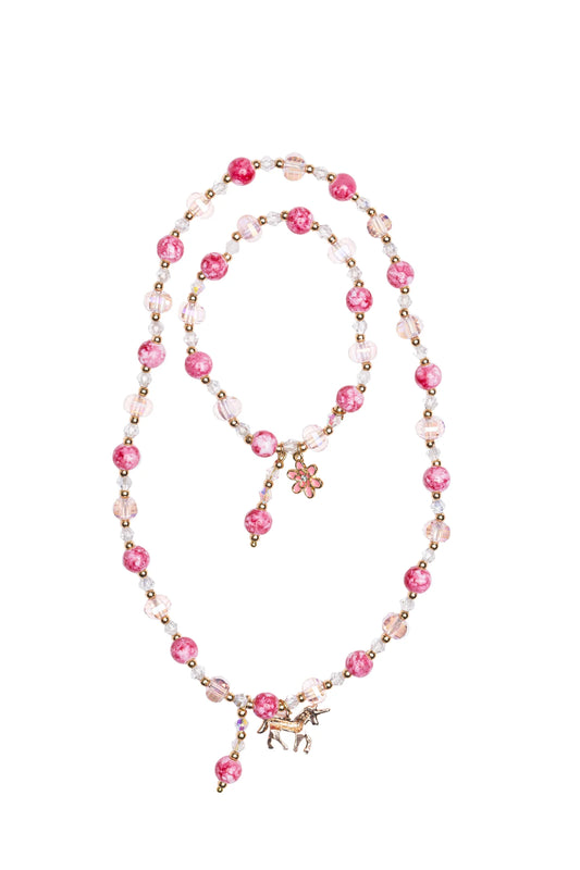 Tomfoolery Toys | Pink Crystal Necklace