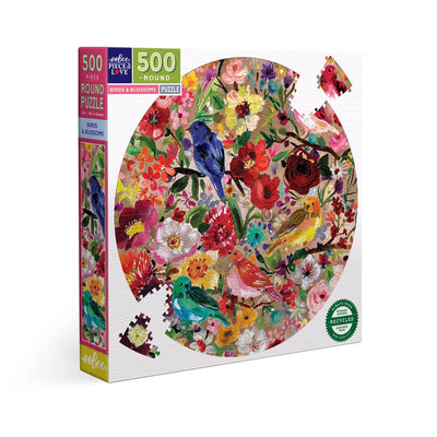 Birds & Blossoms 500pc Round Puzzle Preview #2