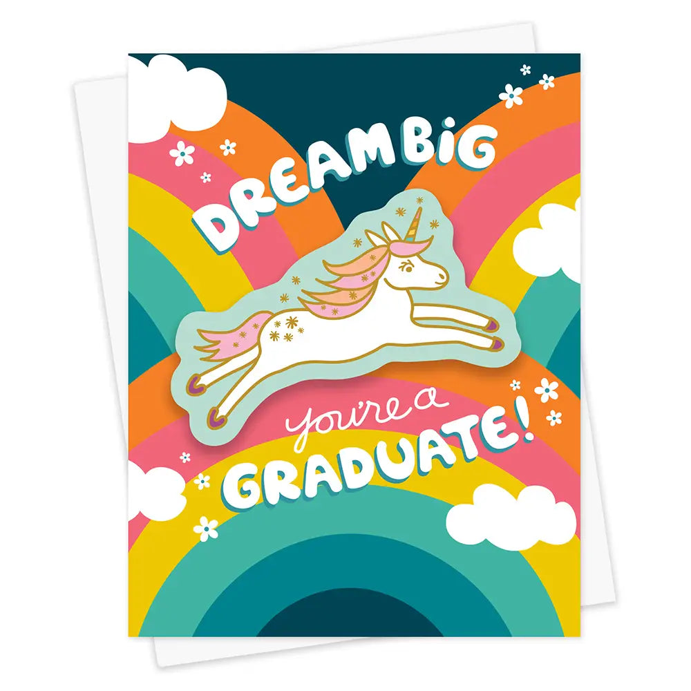 Unicorn Graduation Card Cover