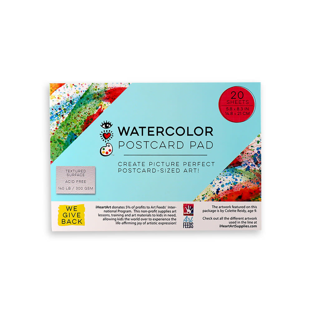 Watercolor Postcard Pad Cover