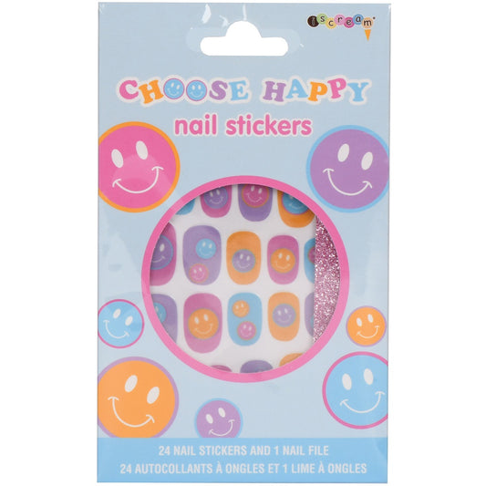 Tomfoolery Toys | Choose Happy Nail Stickers