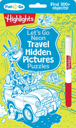 Tomfoolery Toys | Let's Go Neon Travel Hidden Pictures Puzzles