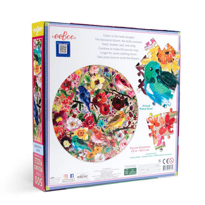 Birds & Blossoms 500pc Round Puzzle Preview #3
