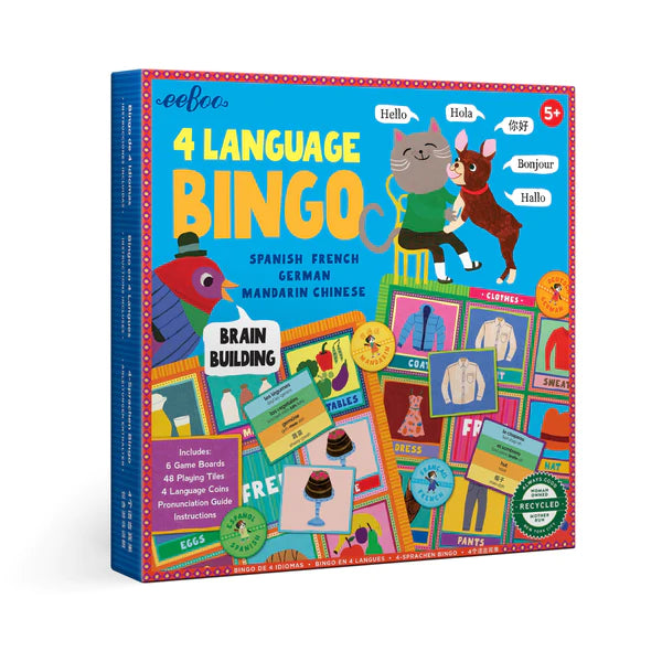 4 Language Bingo Cover