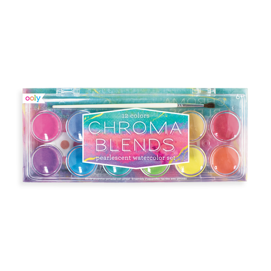 Tomfoolery Toys | Chroma Blends Pearlescent Watercolor Set