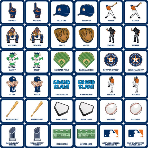 Houston Astros Matching Game Cover