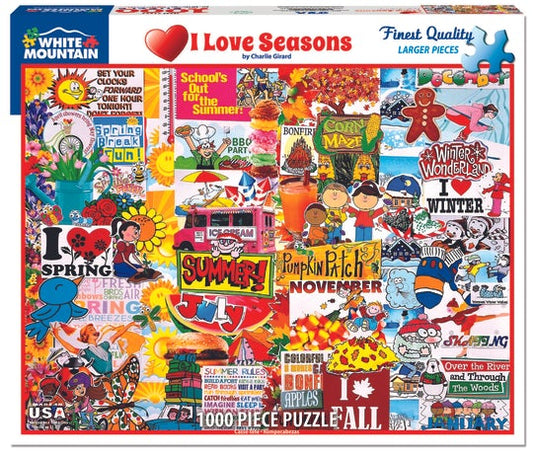 Tomfoolery Toys | I Love Seasons - 1000pc Puzzle