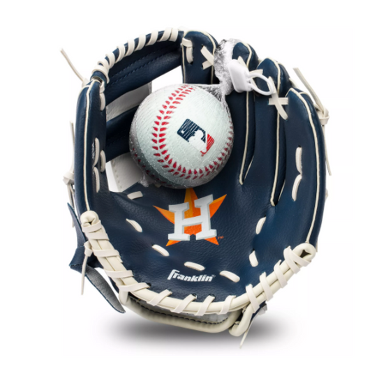 Tomfoolery Toys | Astros Glove & Ball Set
