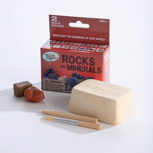 Tomfoolery Toys | Mini Excavation Kit: Rock & Minerals