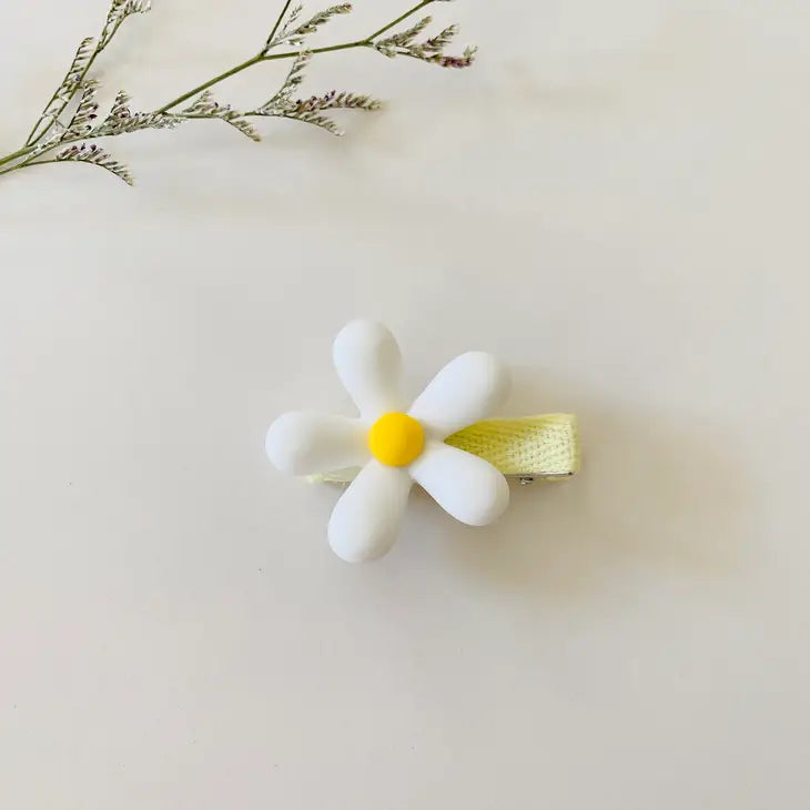 Solid Flower Hair Clip Cover