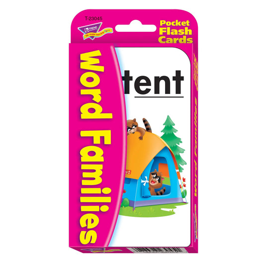 Tomfoolery Toys | Word Families Pocket Flash Cards
