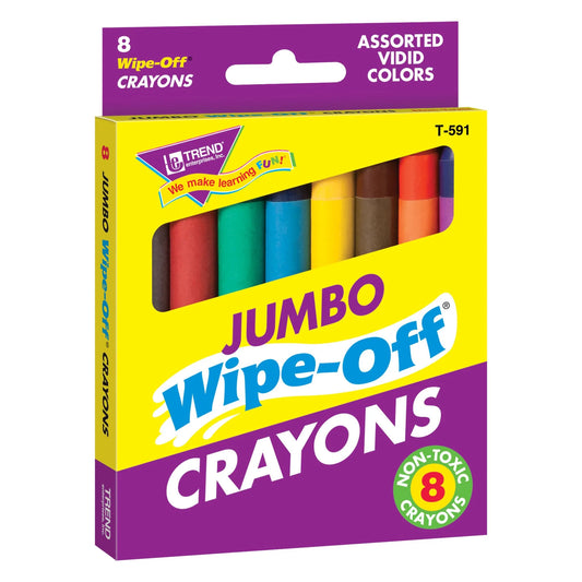 Tomfoolery Toys | Jumbo Wipe-off Crayons