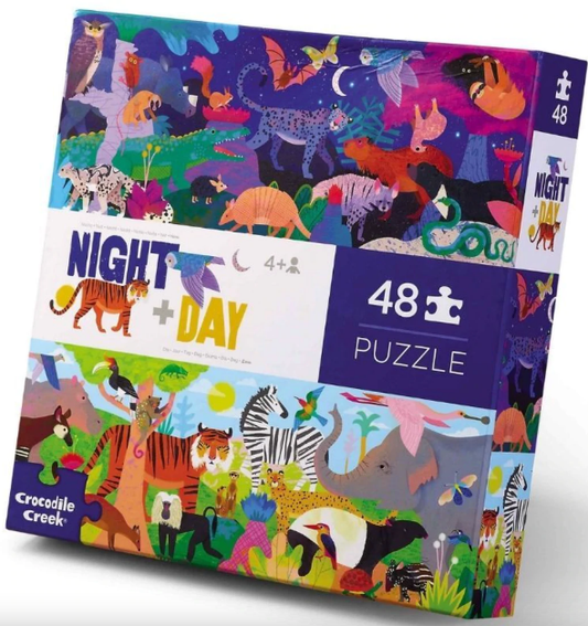 Tomfoolery Toys | Opposites Puzzle 48pc: Night & Day
