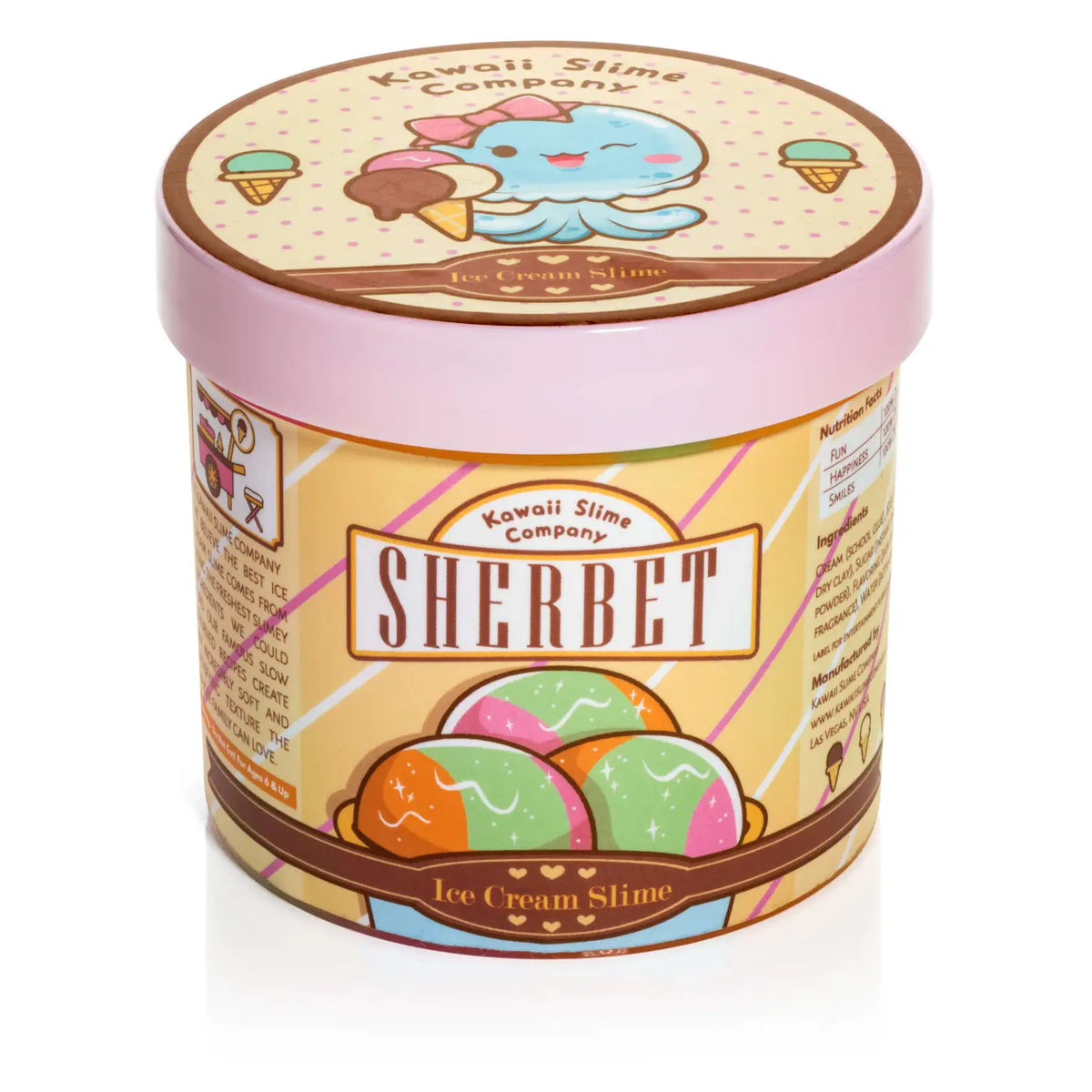 Ice Cream Pint Slime: Sherbet Cover