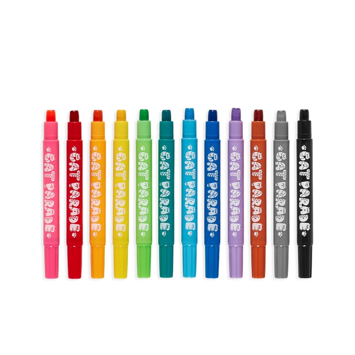 Cat Parade Watercolor Gel Crayons Cover