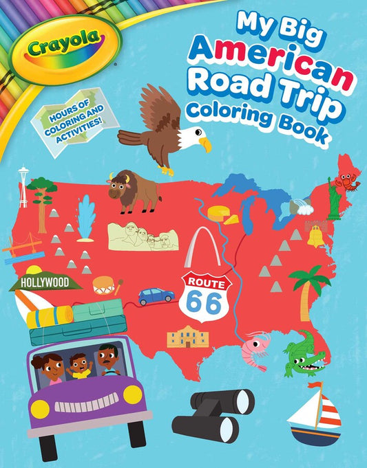 Tomfoolery Toys | My Big American Road Trip Coloring Book