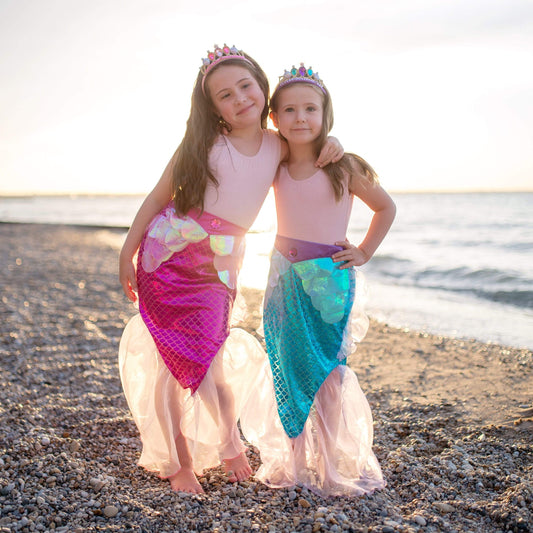 Tomfoolery Toys | Mermaid Glimmer Skirt Set, Size 5-6