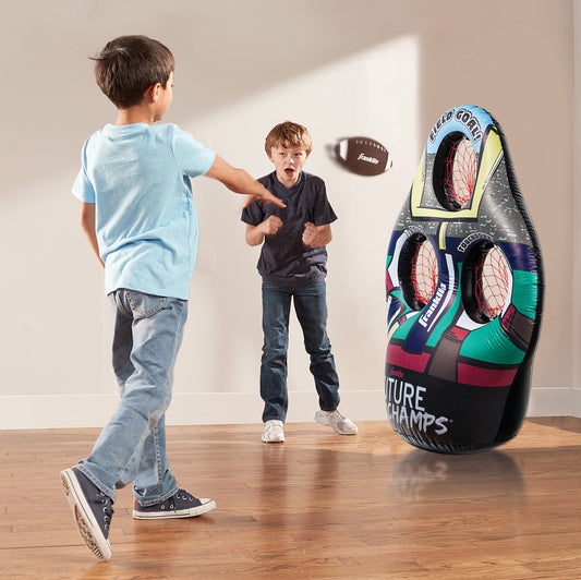 Tomfoolery Toys | Kid's Inflatable 3-hole Football Target